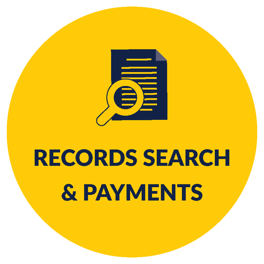 Records search & payments button